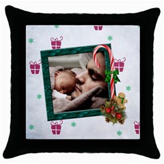 SimplyChristmas Vol1 - Throw Pillow Case  - Throw Pillow Case (Black)