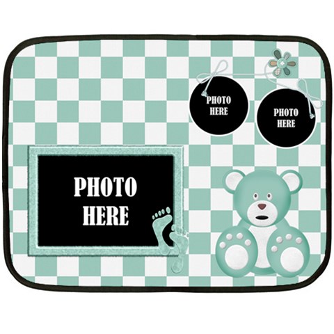 Watch Me Grow Boy Blanket 1 By Lisa Minor 35 x27  Blanket