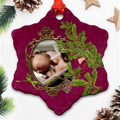 ShabbyChristmas Vol1 - Snowflake Ornament(2sides)  - Snowflake Ornament (Two Sides)