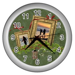 ShabbyChristmas Vol1 - Wall Clock (Silver) 