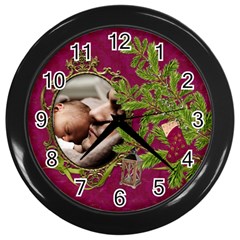 ShabbyChristmas Vol1 - Wall Clock(Black)  - Wall Clock (Black)