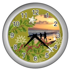 ShabbyChristmas Vol1 - Wall Clock (Silver) 