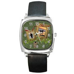 ShabbyChristmas Vol1 - Square Metal Watch 