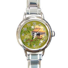 ShabbyChristmas Vol1 - Round Italian Watch  - Round Italian Charm Watch