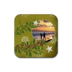 ShabbyChristmas Vol1 - Rubber Coaster(Square)  - Rubber Coaster (Square)