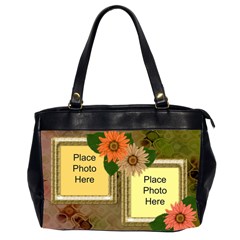 Autumn tone Oversize Office Handbag (2 Sided) - Oversize Office Handbag (2 Sides)