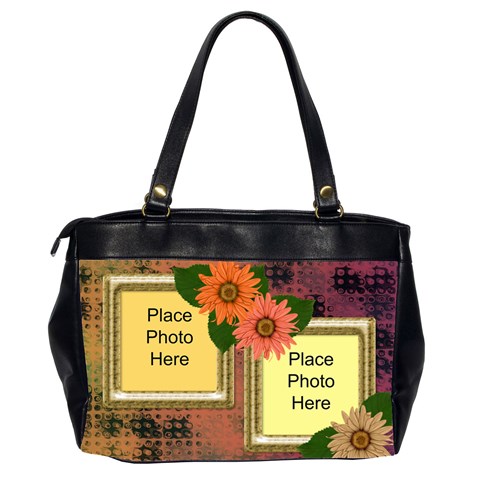 Autumn Tone Oversize Office Handbag (2 Sided) By Deborah Back