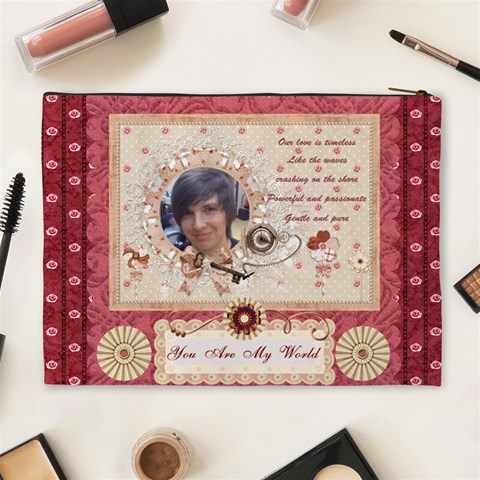Indian Summer Cosmetic Case Xl By Claire Mcallen Back
