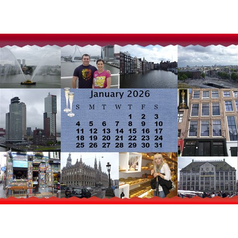 Our Travels Desktop 8 5x6  Calendar By Deborah Jan 2026