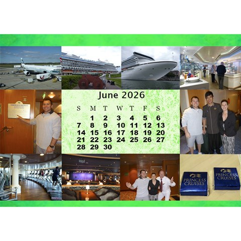 Our Travels Desktop 8 5x6  Calendar By Deborah Jun 2026