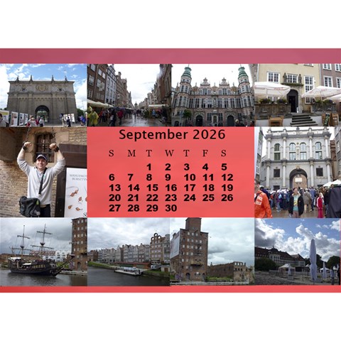 Our Travels Desktop 8 5x6  Calendar By Deborah Sep 2026