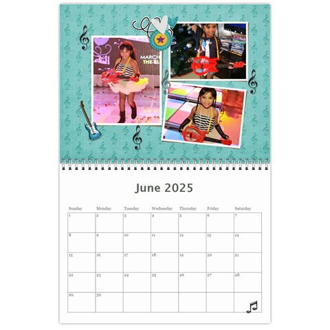 Wall Calendar (11 X 8 5) Jun 2025