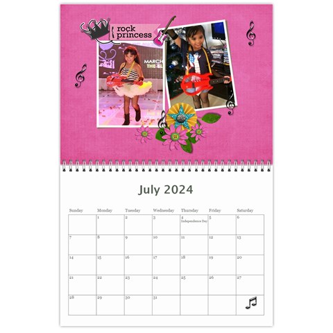 Wall Calendar (11 X 8 5) Jul 2024