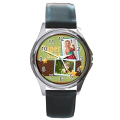 super star - Round Metal Watch