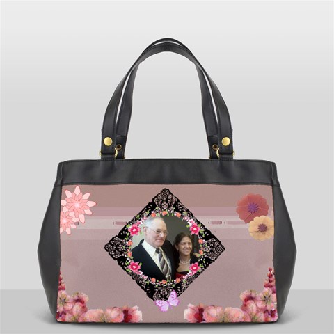 Vintage Oversize Handbag (two Sides) By Kim Blair Back