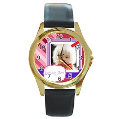 sweet - Round Gold Metal Watch