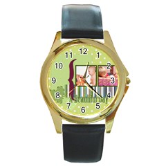 kids - Round Gold Metal Watch