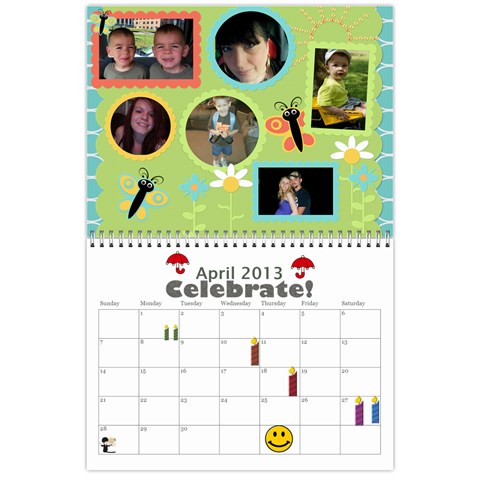 2013 Calendar By Loralie Apr 2013