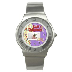 merry christmas - Stainless Steel Watch