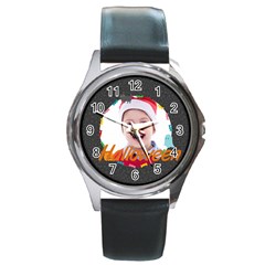 halloween - Round Metal Watch