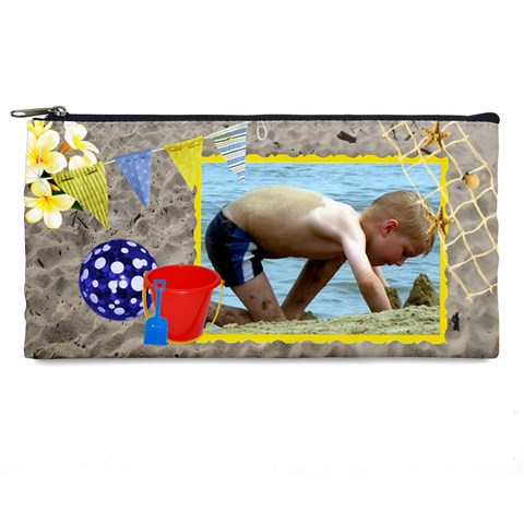 The Beach Pencil Case By Deborah Front