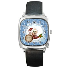 xmas - Square Metal Watch