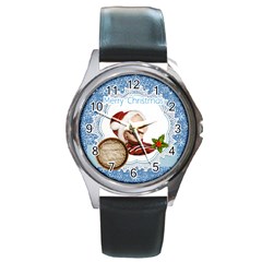 xmas - Round Metal Watch