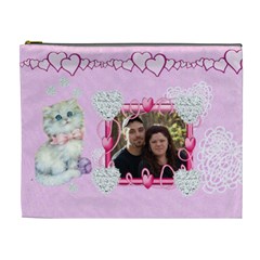 Pink heart Cosmetic bag (XL) (7 styles) Pink heart Cosmetic bag (XL) (7 styles)