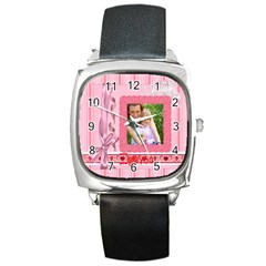 i love you - Square Metal Watch