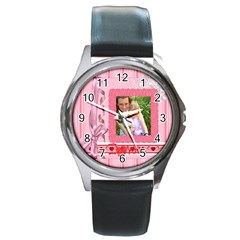 i love you - Round Metal Watch