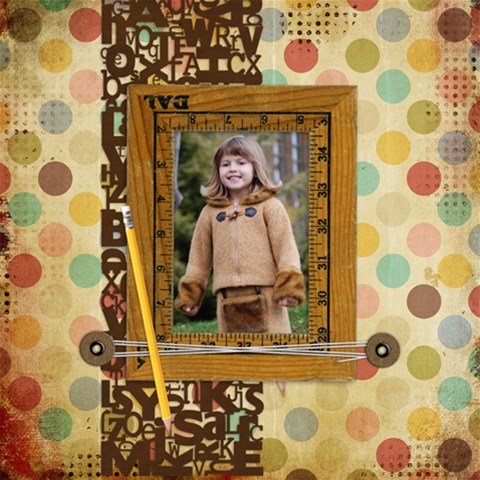 Reading, By Janet 12 x12  Scrapbook Page - 1