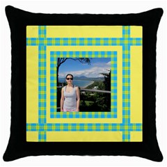 My Sunny Day Throw Pillow - Throw Pillow Case (Black)