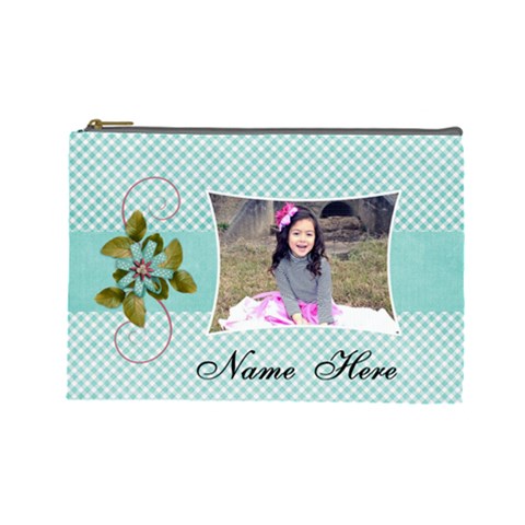 (l) Cosmetic Bag: Swirls Delight By Jennyl Front