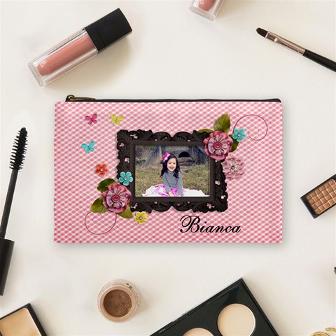 (m) Cosmetic Bag :  Sweet Bianca By Jennyl Front