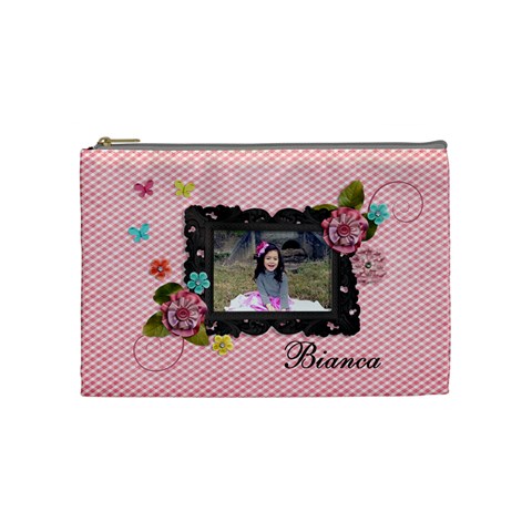 (m) Cosmetic Bag :  Sweet Bianca By Jennyl Front