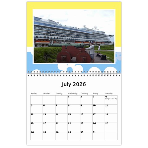 Happy Days Calendar (any Year) By Deborah Jul 2026