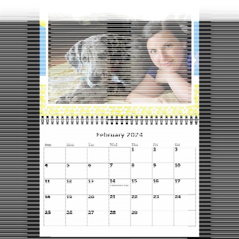 Happy Days (any Year) Mini Wall Calendar By Deborah Feb 2024