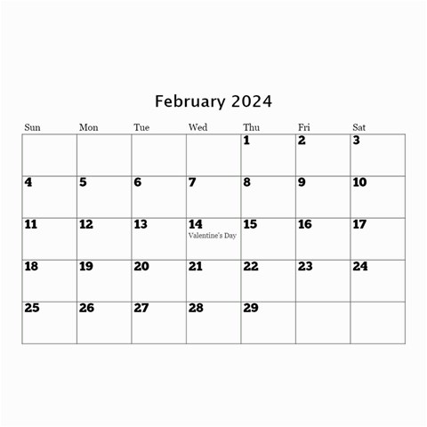 Happy Days (any Year) Mini Wall Calendar By Deborah Apr 2024