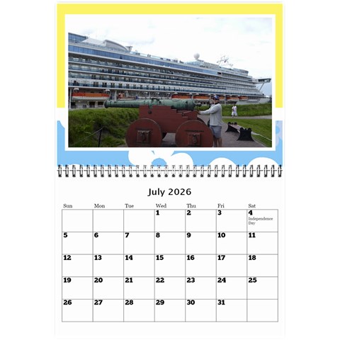 Happy Days (any Year) Mini Wall Calendar By Deborah Jul 2026