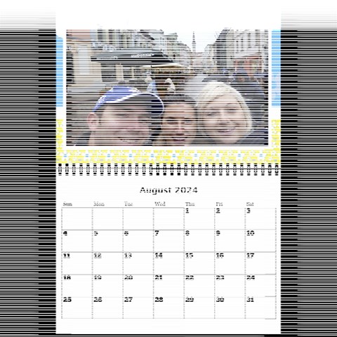 Happy Days (any Year) Mini Wall Calendar By Deborah Aug 2024