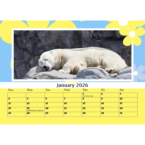 Happy Days Desktop Calendar (any Year) 8 5x6 By Deborah Jan 2026
