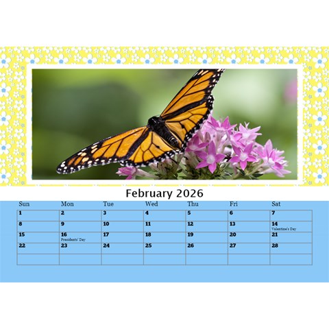 Happy Days Desktop Calendar (any Year) 8 5x6 By Deborah Feb 2026