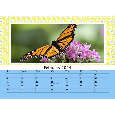 Happy Days Desktop Calendar (any Year) 8 5x6 By Deborah Feb 2024