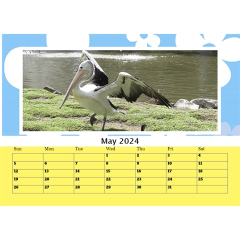 Happy Days Desktop Calendar (any Year) 8 5x6 By Deborah May 2024