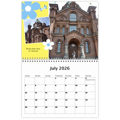 Sunny Days Wall Calendar By Deborah Jul 2026