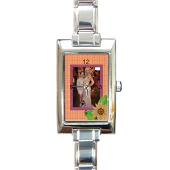 Elegant Italian Charm Watch - Rectangle Italian Charm Watch