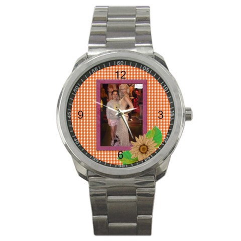 Eleagant Tport Metal Watch By Deborah Front
