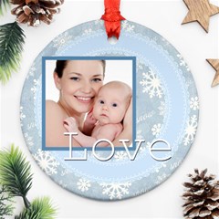 xmas - Round Ornament (Two Sides)