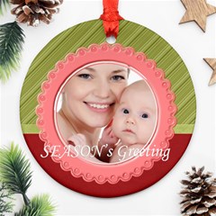 xmas - Round Ornament (Two Sides)