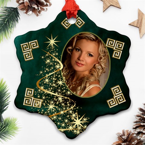 My Sparkle Snowflake Ornament By Deborah Front